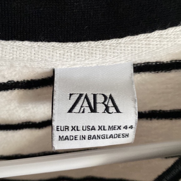 Zara striped Terry-cloth sweater - Picture 2 of 4